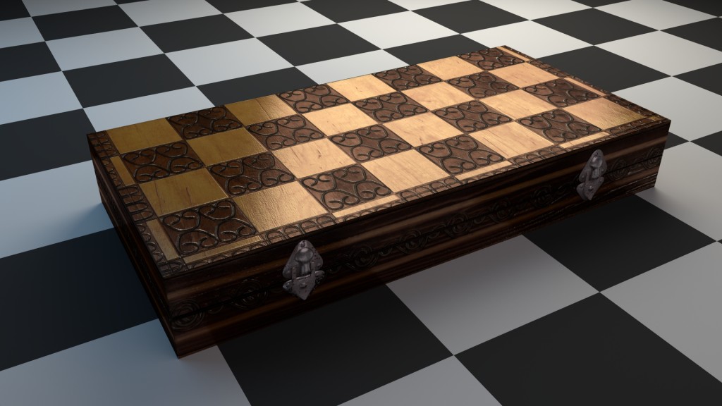 Wooden, handcrafted Chessboard preview image 1